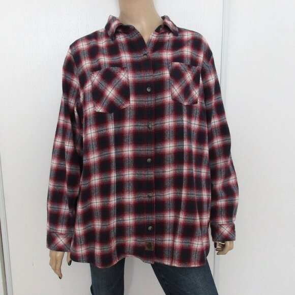Legendary Whitetails Shirt Size 1X Plaid Button Down Flannel - Picture 4 of 10